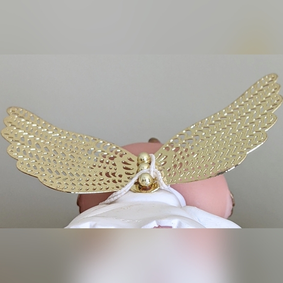 ANGEL CHEEKS "ANGEL WITH FLAG" KIRK'S KRITTERS 2001 FIGURINE - Picture 8 of 11